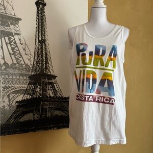 Pura Vida Multicolor Costa Rica Women's Tank Top